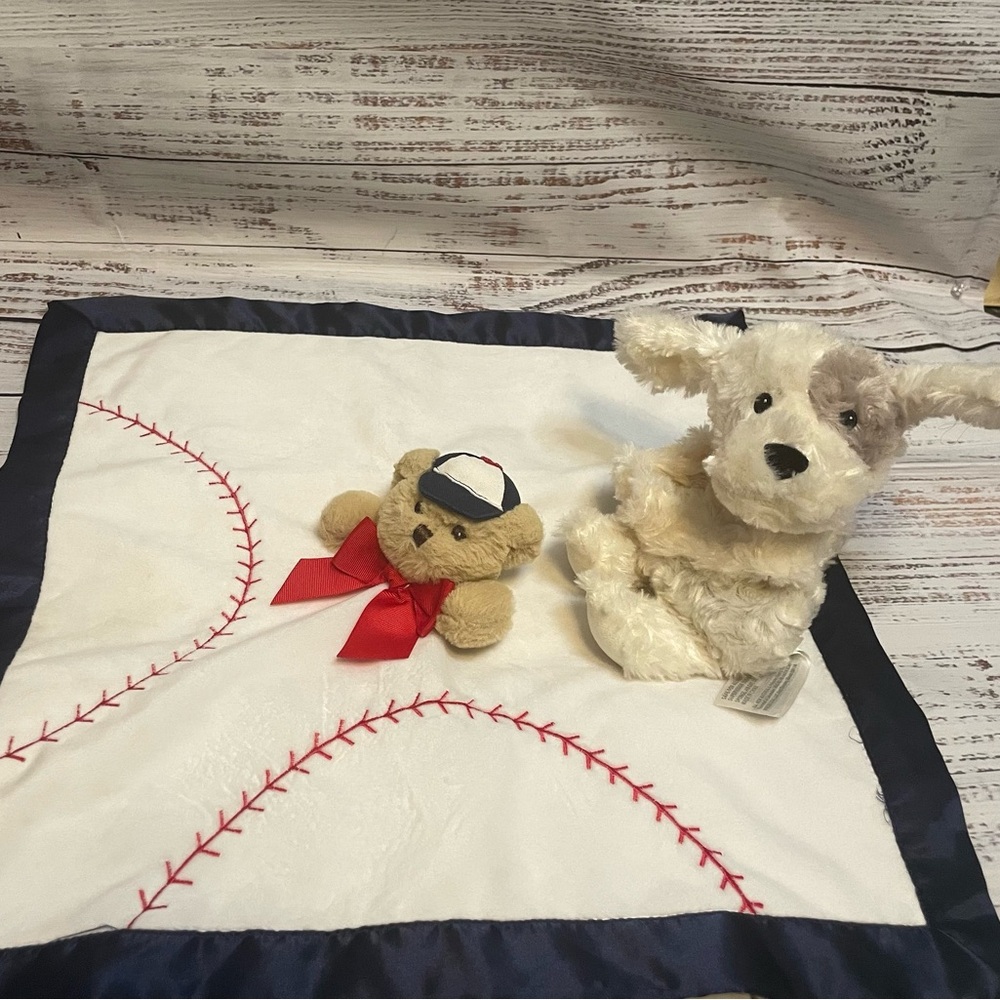 Baby Baseball Blanket‎ & Plush warmie Bundle 🧸⚾